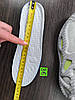 Кросівки кеди СІРНІ із салатовими вставками жіночі чоловічі на шнурках гума + текстиль весна літо, фото 7