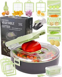 Овочерізка багатофункціональна 10 в 1 ручна тирка 2441 SLICER