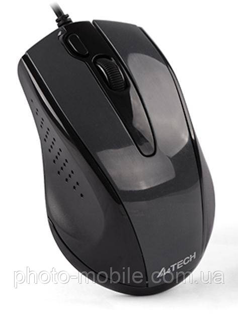 Комп'ютерна миша A4tech N-500F, USB V-TRACK, Glossy Gray