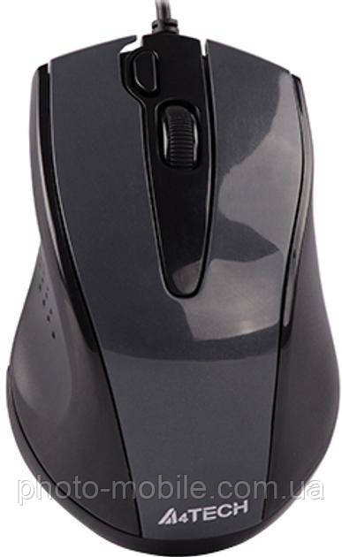Комп'ютерна миша A4tech N-500FS, V-TRACK, USB, Glossy Gray