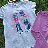Футболка і бриджі на дівчинку бавовна OVS Розмір 128, фото 2