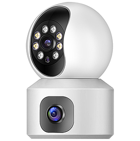Камера Wi-Fi відеоспостереження 2 об'єктиви 2MP+2MP з віддаленим доступом