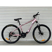 Гірський  велосипед  26 дюймів TopRider  "550" Рожевий