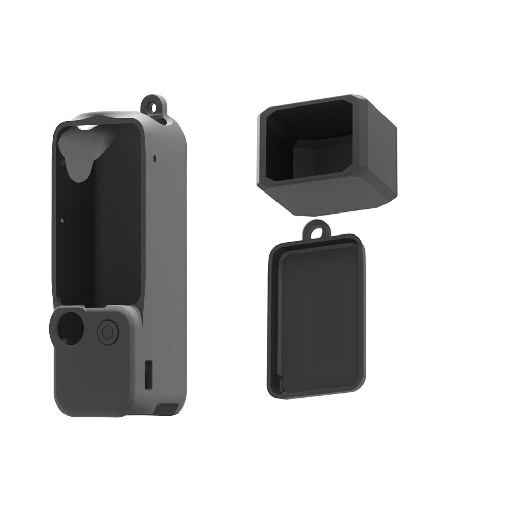 Силіконовий чохол для камери, кришка-ковпачок і кришка для DJI Osmo Pocket 3 — чорний