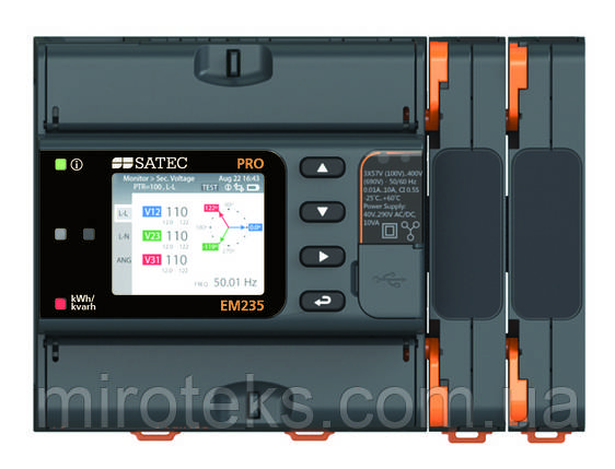 Аналізатор якості електроенергії Satec PRO EM235 PQ, фото 1