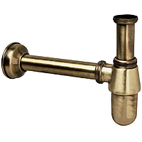 Сифон для умивальника з латуні колір антична бронза 1 1/4"x32 мм без зливу 200AB McAlpine