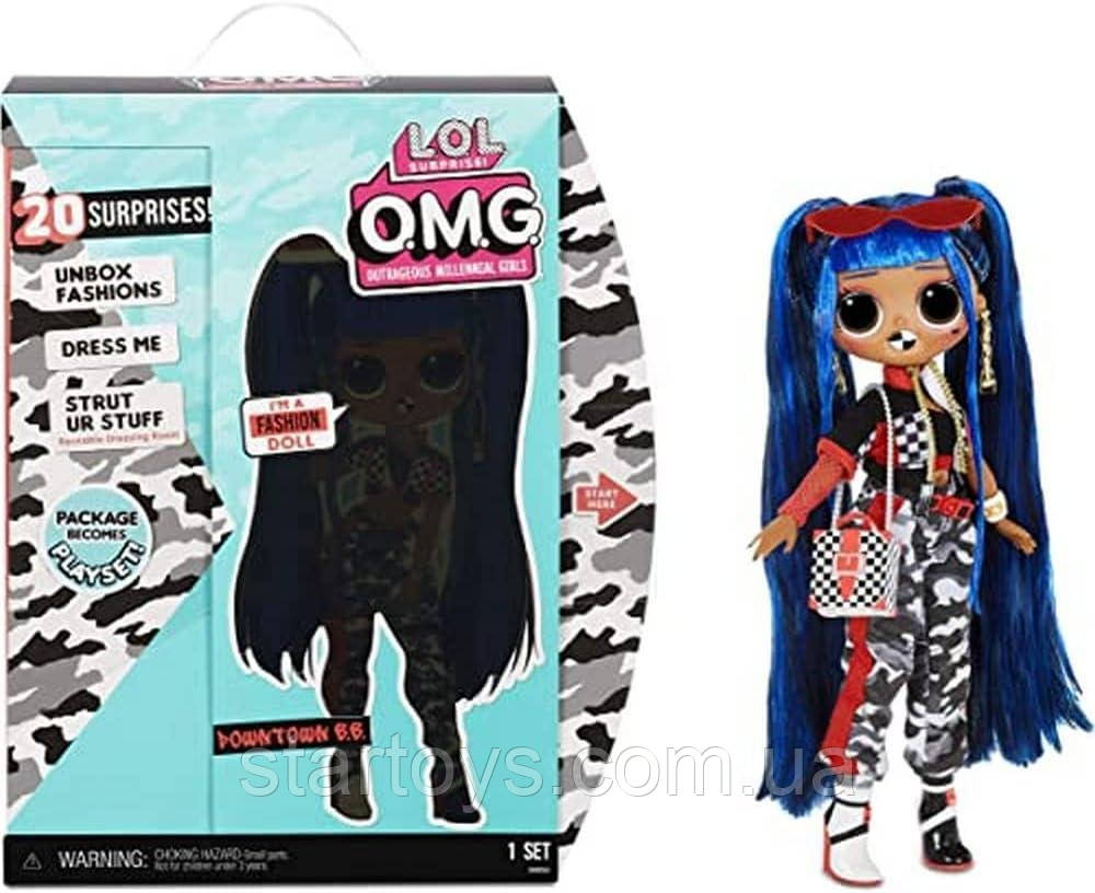 ЛОЛ Сюрприз ОМГ Міський стиль та 20 сюрпризів LOL Surprise OMG Downtown B.B. Fashion Doll