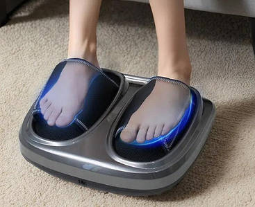Масажер для стоп та ніг HG-01-lux з роликовим масажем, компресією, вібрацією, підігрівом