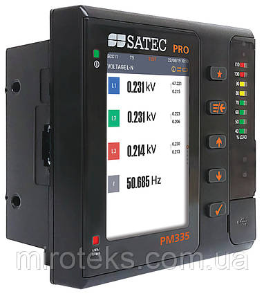 Аналізатор якості електроенергії Satec PRO PM335 PQ-A, фото 1