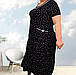 Літнє плаття в горошок великих розмірів, фото 7