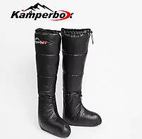Пухові шкарпетки / чуні високі Kamperbox. Чорні