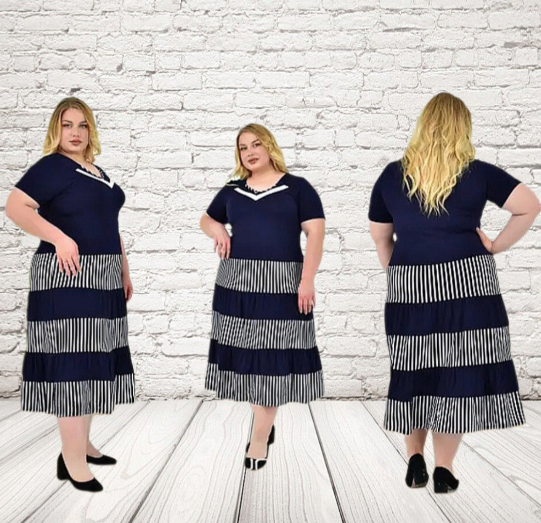 Літнє плаття великого розміру, фото 1