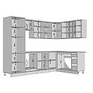 Кухня кутова модульна. Довжина 2,8 х 1,7 м., фото 5