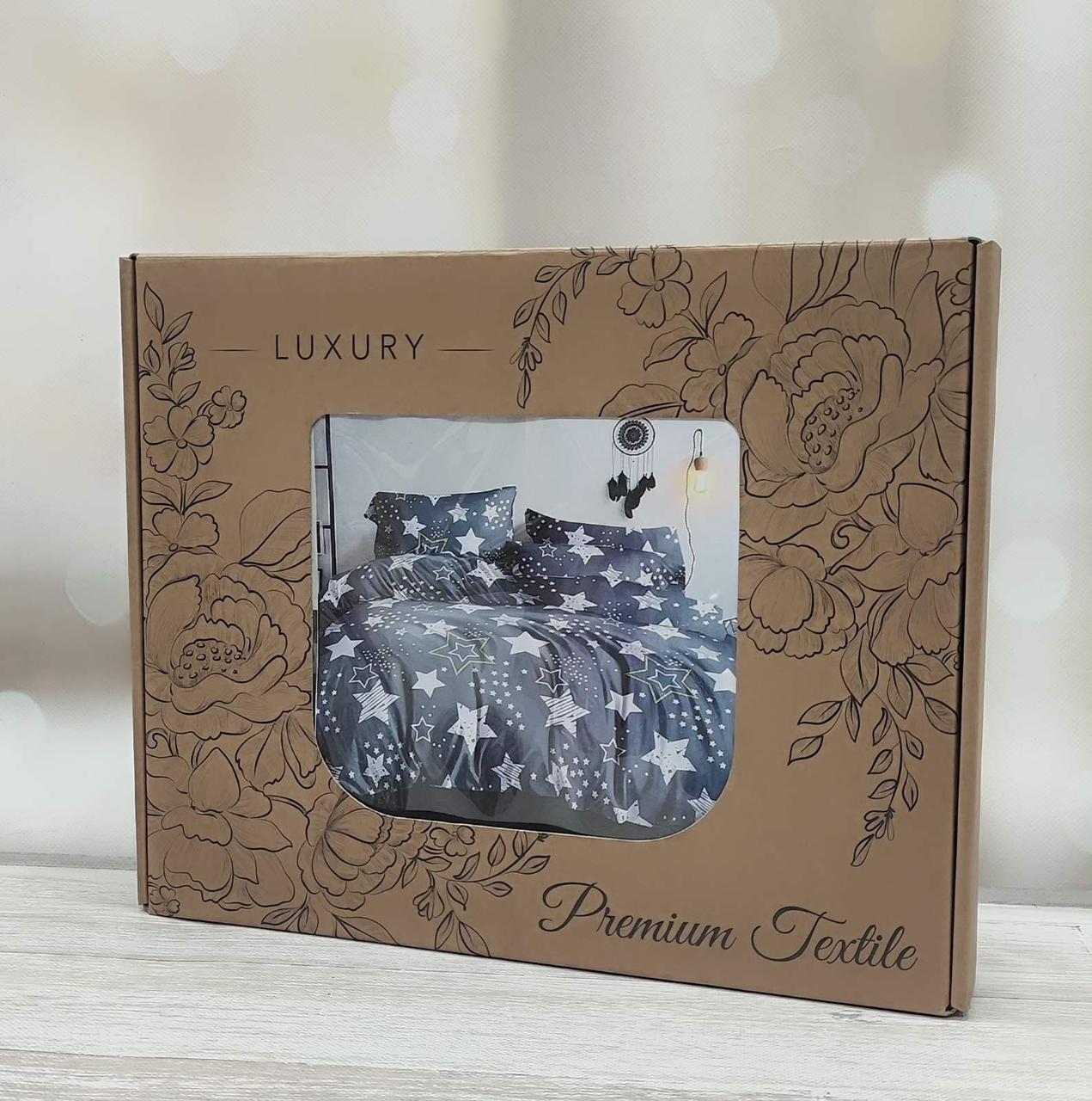 Постільна білизна ранфорс євро розмір наволочки 70 на 70 см Luxury Star Туреччина, фото 1