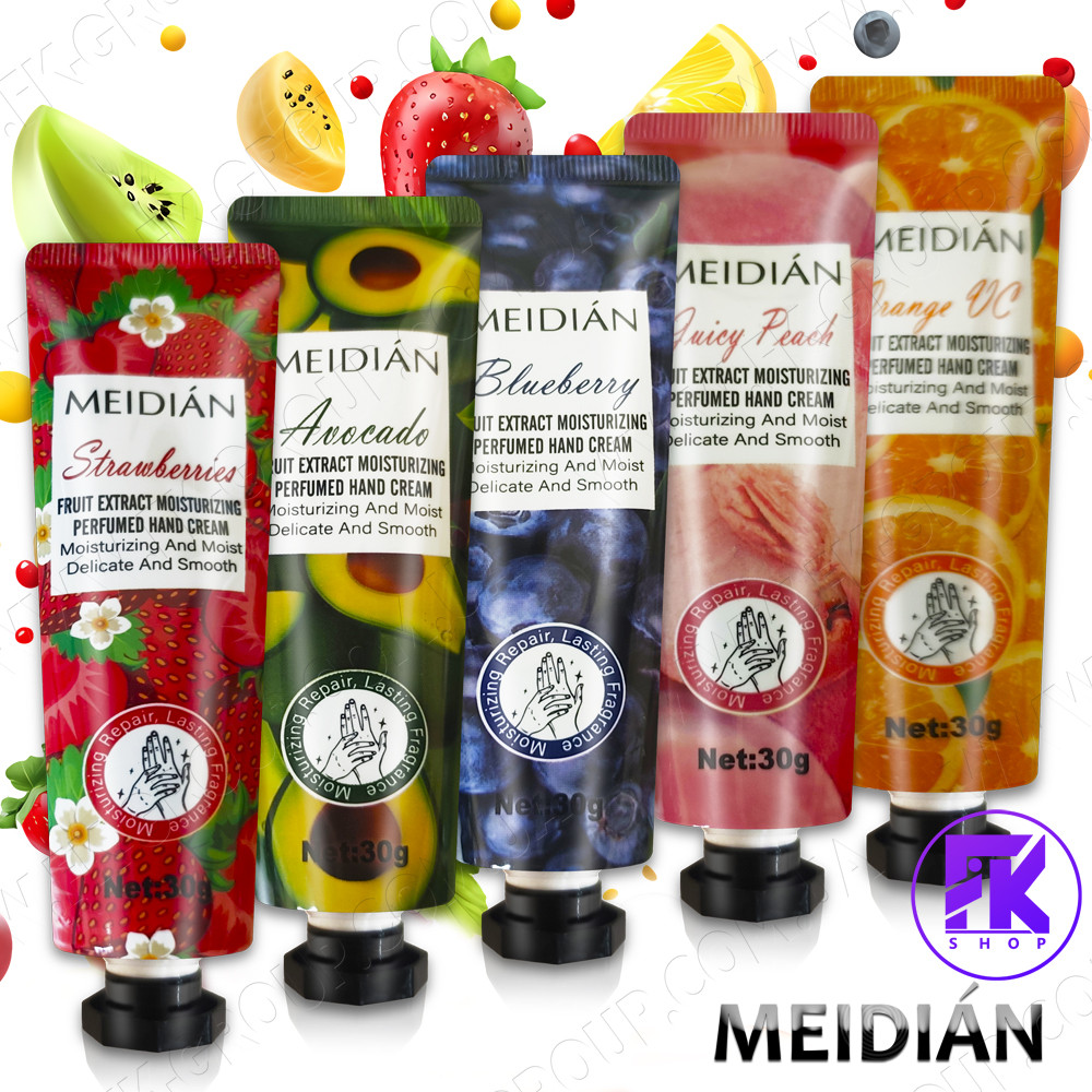 Набір крем для рук Фруктовий Meidian Fruit Extract Moisturising 5 шт по 30 г