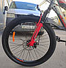 ✅ Гірський Двопідвісний велосипед Azimut Viper Power 26 D Рама 19,5 Сіро-червоний, в розібраному вигляді на 20%, без щитків, фото 5