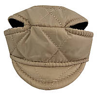 Кепка для собак, стеганая, водоотталкивающая, демисезонная, жемчужная