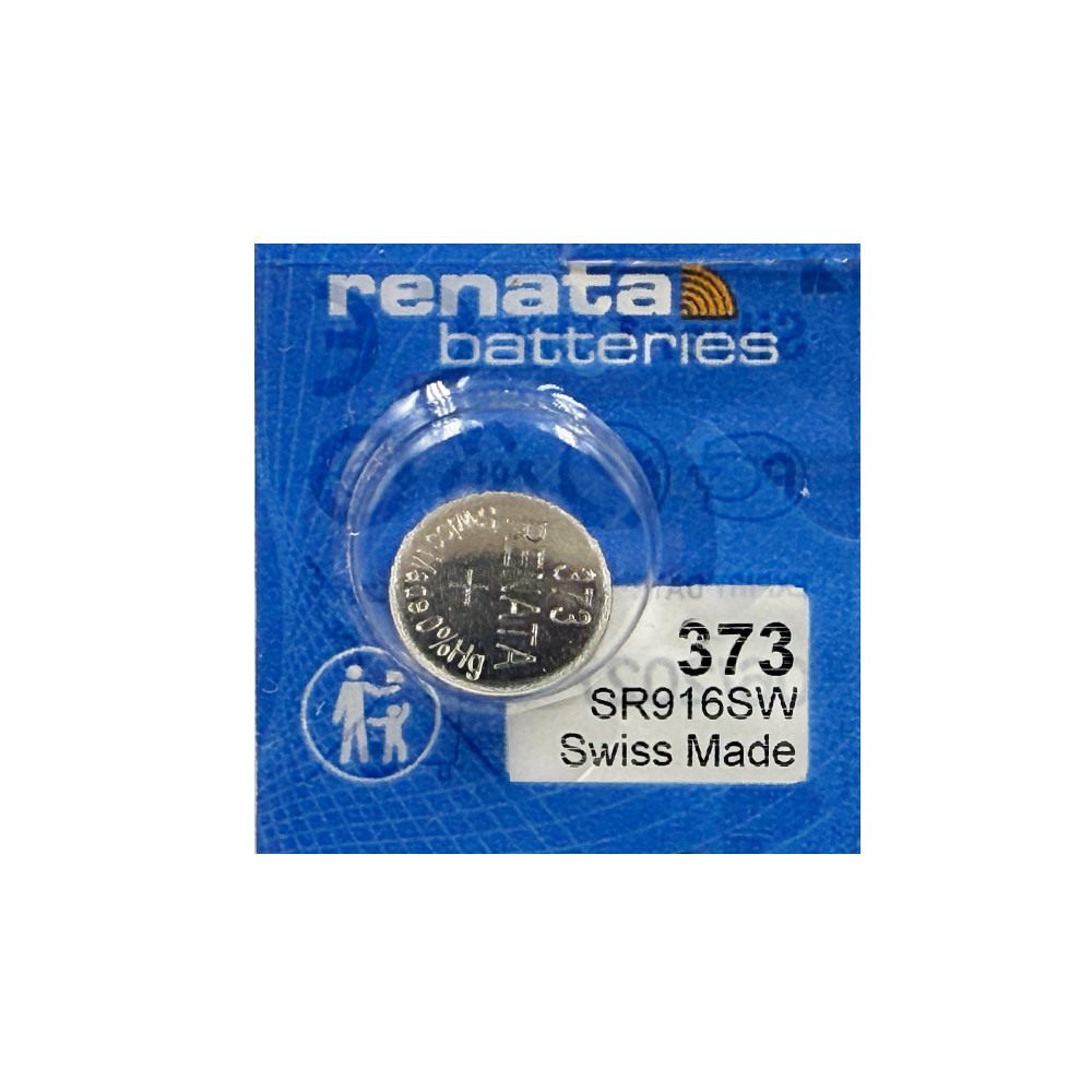 Годинникова батарейка 373 / SR 916 SW Renata Silver Oxide (1.55v) 1шт.