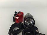 Фара  для велосипеда зі стопом на батарейках. Велосипедна, фото 4