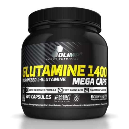 OLIMP L-Glutamine 1400 Mega Caps 300 caps - фото 1 - id-p461192664