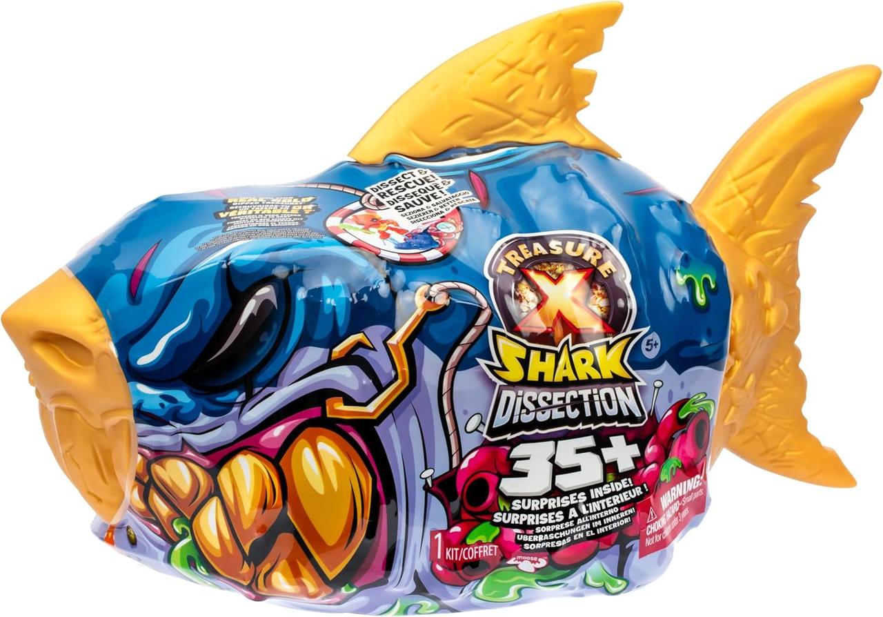 Ігровий набір сюрприз Розкопки Акула розсічення TREASURE X Mega Shark Dissection 35 сюрпризів