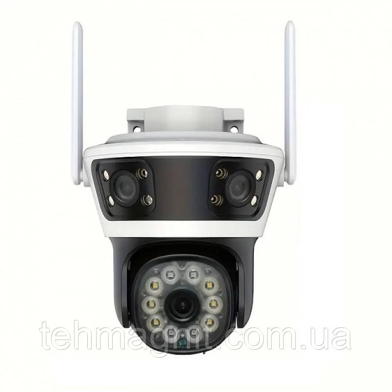Камера відеоспостереження з 3 лінзами 2+2+2MP Wi-Fi