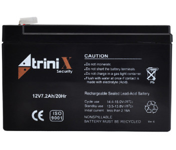 Акумуляторна батарея TRINIX 12V7,2Ah/20Hr, фото 1