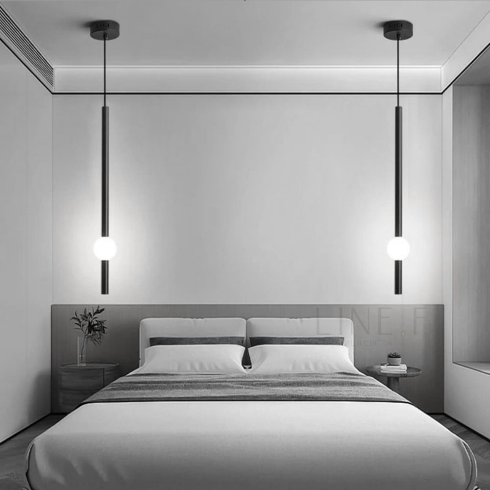 Світлодіодний Led світильник довжиною 60 см із кулькою  7 Вт, фото 1