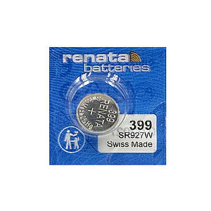 Годинникова батарейка 399 / SR 927 W / AG7 Renata Silver Oxide (1.55v) 1шт.