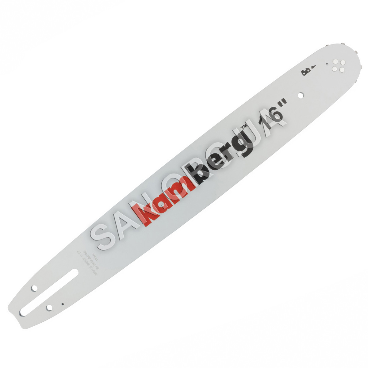 Шина Kamberg 40 см (16") 57 ланок крок 3/8 паз 1.3 мм 4 заклепки, фото 1