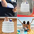 Складана каністра для води з краном 15 л, туристичний резервуар для води, фото 4