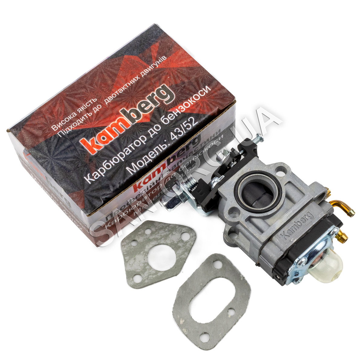 Карбюратор на Бензокосу (Мотокосу) 40/44 Kamberg з прокладками (15 мм), фото 1