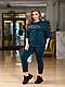 Легкий спортивний костюм турецький трикотаж батальний двійка, фото 4