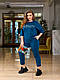 Легкий спортивний костюм турецький трикотаж батальний двійка, фото 5