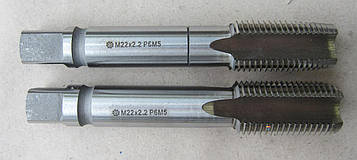 Мітчик машинно-ручний М 22х2,0 комплектний HSS( Р6М5 ) ДЕРЖСТАНДАРТ 3266-81 виконання 2