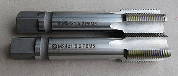 Мітчик машинно-ручний М 24х1, 5 комплектний HSS (Р6М5) ДЕРЖСТАНДАРТ 3266-81 виконання 2