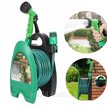 Набір для поливання шланг 10 м на котушці та пістолет з розпилювачем 7-м режим Roll Ganden (10)