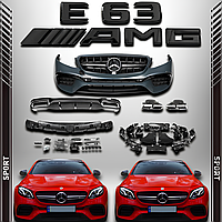 Комплект рестайлінгу AMG E63 для Mercedes E-class W213 2016- р. Автомобільний тюнінг для Мерседес Е-клас W213.