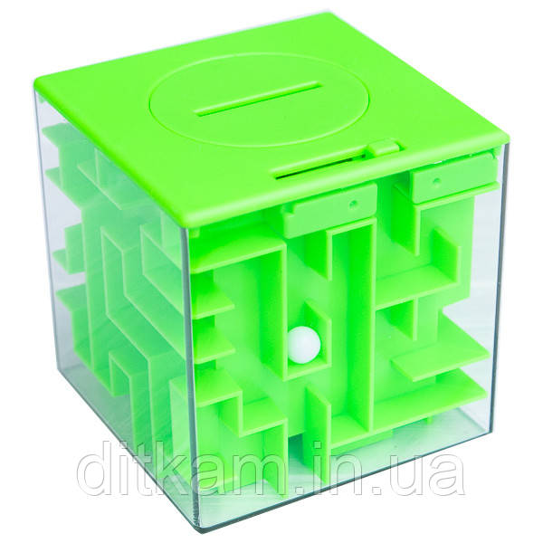 Головоломка копилка лабиринт Green