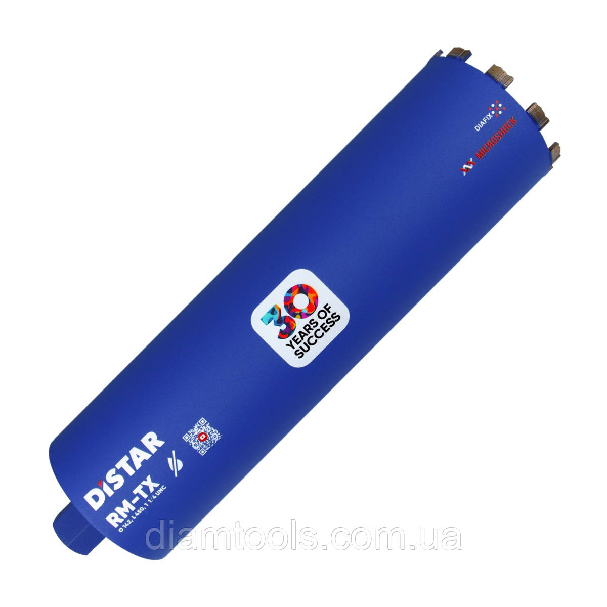 Коронка алмазна по залізобетону Distar 142x450-10x1 1/4 RM-TX