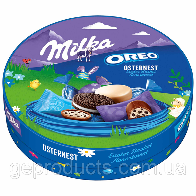 Пасхальний набір цукерок Milka Oreo osternest 196р.