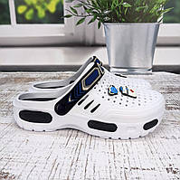 Кроки сабо чоловічі Gipanis білі з синім піна 3710