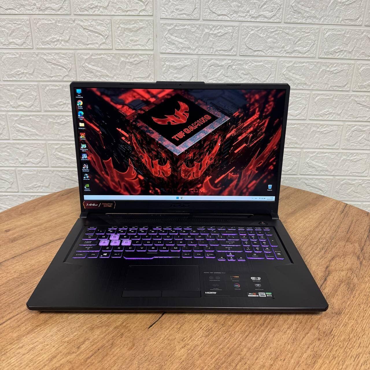 Б/в Ігровий ноутбук Asus TUF F17 FX706HE 17.3" 1920x1080| i5-11260H| 16GB RAM| 512GB SSD| RTX 3050 Ti 4GB