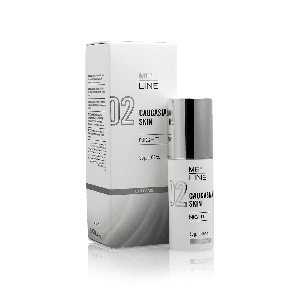 Нічний пептидний крем для усунення пігментації 02 Caucasian Skin Night Me Line, 30 г