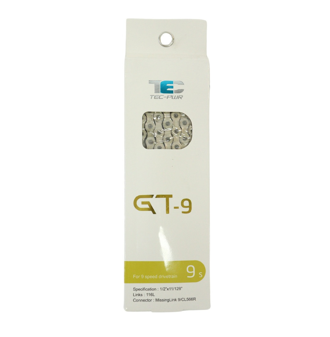Цепь TEC GT-9 116 звеньев 9 ск. с замком, grey (CHA-397)