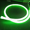 Неон Led 220V зелений круглий (1 м) – набір з адаптером, фото 5