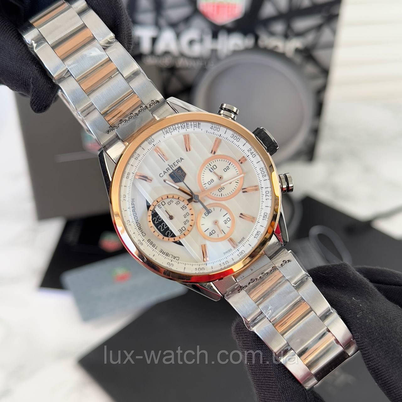 Чоловічий наручний годинник Tag Heuer Carrera Calibre 1969 ААА класу