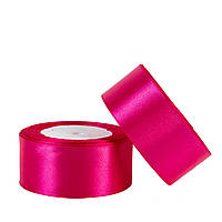 Стрічка атласна 4 см (23 м) малинова