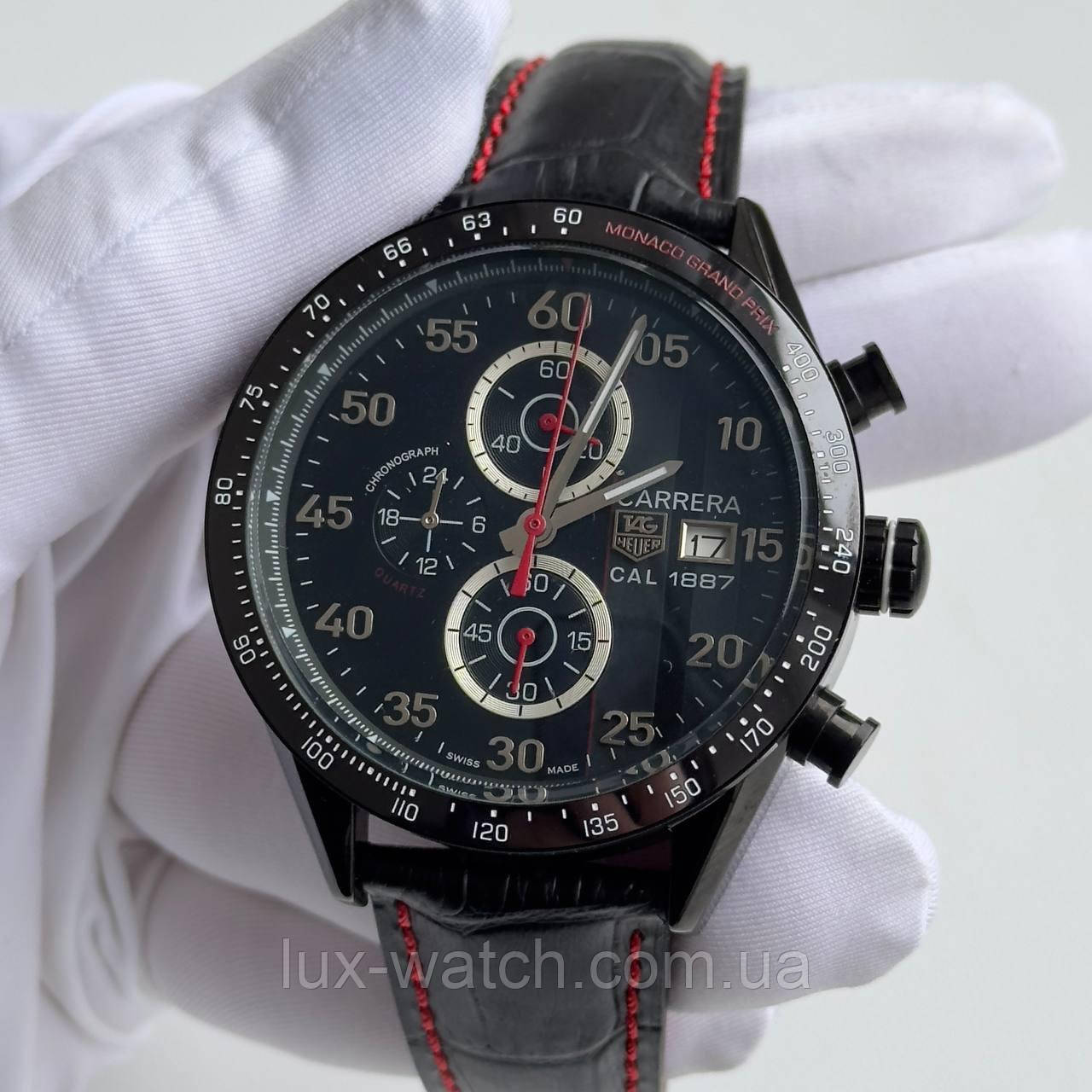 Годинник стильний чоловічий Tag Heuer Carrera Calibre 1887