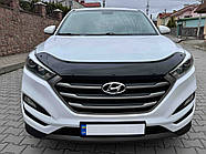Дефлектор капота (EuroCap) для Hyundai Tucson TL 2016-2021 гг